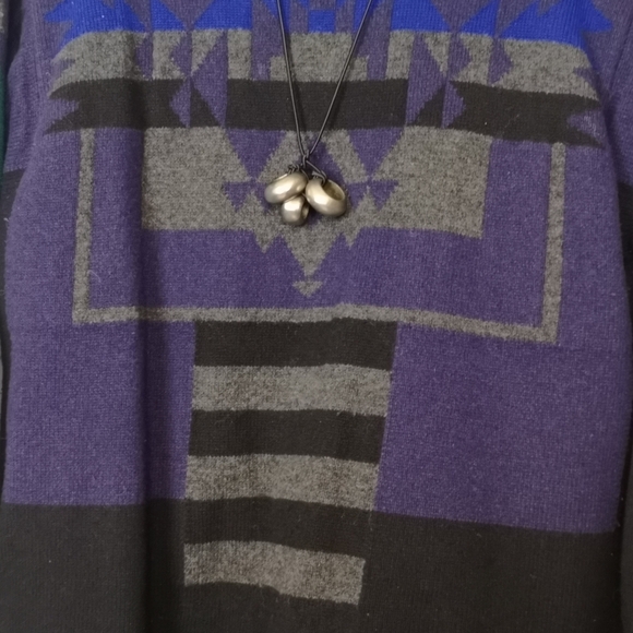 Sacai Aztec Knit Jacquard Pullover Sweater - Picture 12 of 13